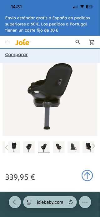 Silla de coche Joie negra