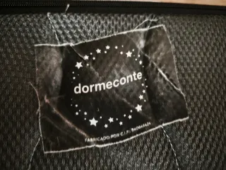 Colchón viscoelástico y base tapizada 150x190 Dorm