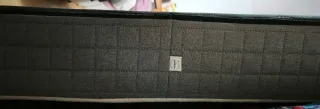 Colchón viscoelástico y base tapizada 150x190 Dorm