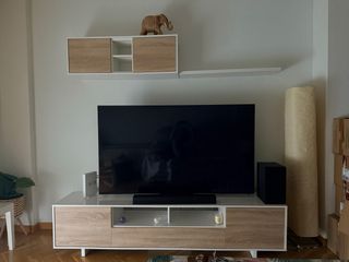 Mueble de salón moderno, superior e inferior.