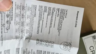 Cronómetro Digital STOPWATCH Water Resistant