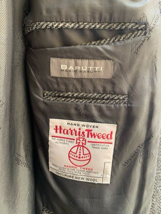 Blazer Barutti Harris Tweed Vintage Tg. 56