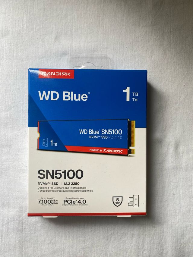 WD Blue SN5100 SSD 1TB NVMe PCIe 4.0 PRECINTADO