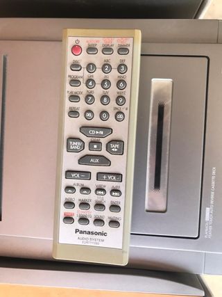 Minicadena Panasonic Plata y Negra