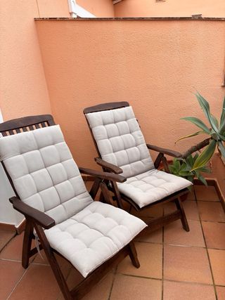 2 Sillas de Madera Reclinables IKEA