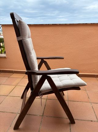 2 Sillas de Madera Reclinables IKEA