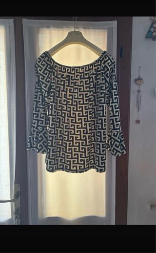 Blusa donna fantasia geometrica