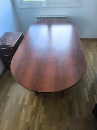 Mesa ovalada madera oficina/comedor
