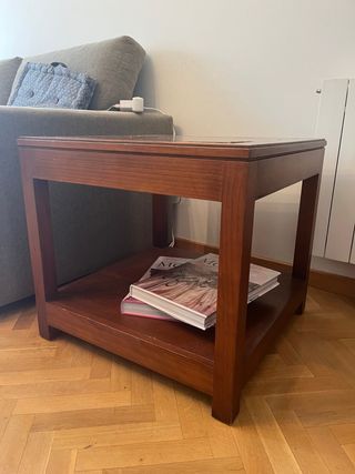 Conjunto Mesa baja y sillas Maciza Cerezo