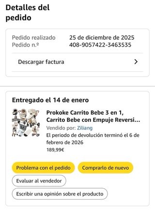 Carrito de bebé Magic 7c nuevo