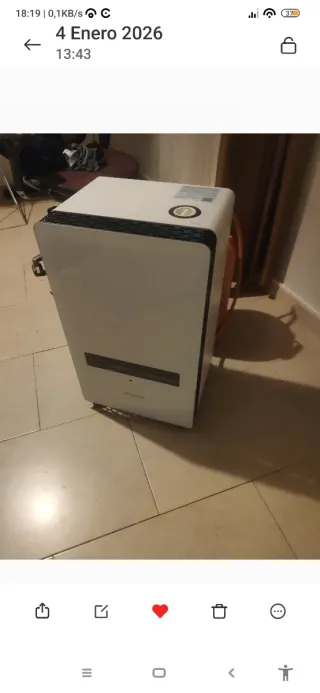 Estufa llama azul blanca