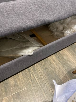 Sofá Cama Gris Tela