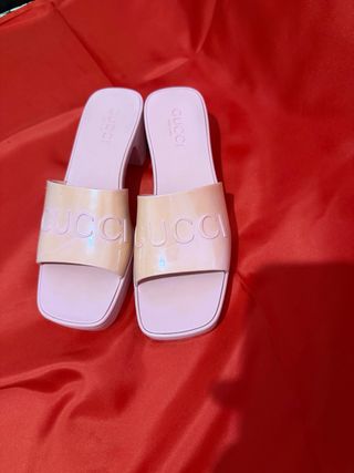 Sandalias Gucci Rosa Mujer Talla 38