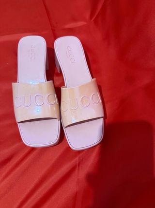 Sandalias Gucci Rosa Mujer Talla 38