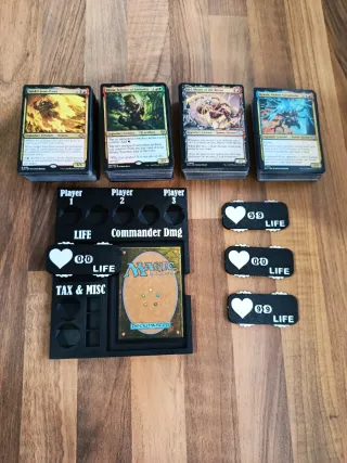 Oferta 4 Decks de Commander MTG Cartas magic