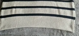 Jersey ZARA rayas beige y negro