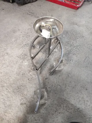 Lámpara de techo moderna cristal y metal