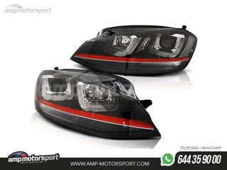 FAROS DELANTEROS LUZ DIURNA U TYPE PARA VOLKSWAGEN GOLF MK7