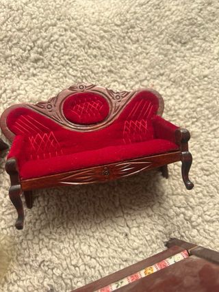 Set di mobili in miniatura per casa delle bambole (oltre 30 pezzi)