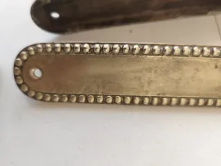 Lote 2 Juegos Manillas Latón Antiguos