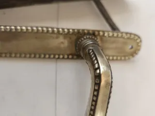 Lote 2 Juegos Manillas Latón Antiguos