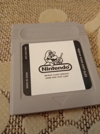 Cartucho Nintendo Game Boy Test