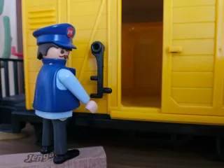 Playmobil Tren Figura Conductor maquinista