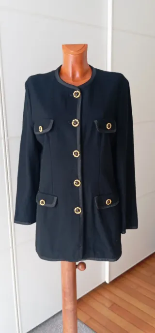 Chaqueta Vintage Años 80 Negra