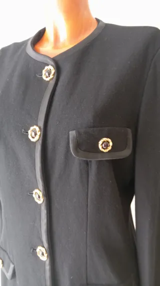 Chaqueta Vintage Años 80 Negra