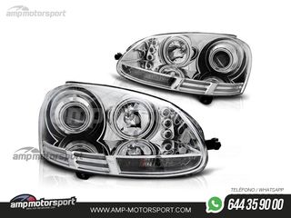 FAROS DELANTEROS OJOS DE ANGEL CCFL PARA VOLKSWAGEN GOLF / VARIANT / JETTA MK5