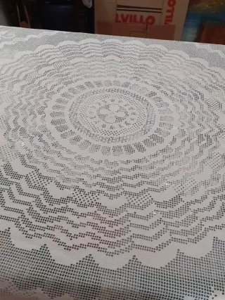 Mantel Crochet Mesa Artesanal MUY BARATA # OCASION