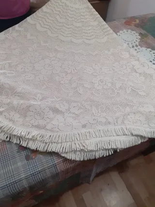 Mantel Crochet Mesa Artesanal MUY BARATA # OCASION