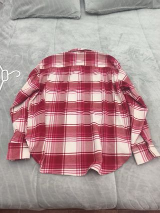 Camisa cuadros rosa y roja obersay