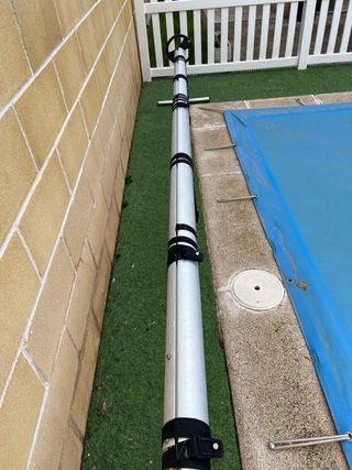 Enrollador Lona Piscina Metal y Plástico,
