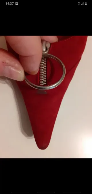 Sergio Rossi Decolté Rosse con Zip,vedi foto