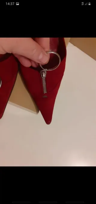 Sergio Rossi Decolté Rosse con Zip,vedi foto