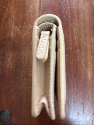 Portafoglio Coccinelle vera pelle beige