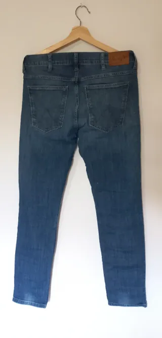 Pantalones Vaqueros Slim Fit Wrangler Azules