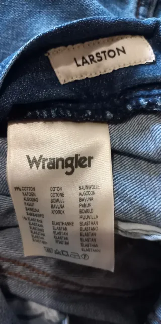 Pantalones Vaqueros Slim Fit Wrangler Azules