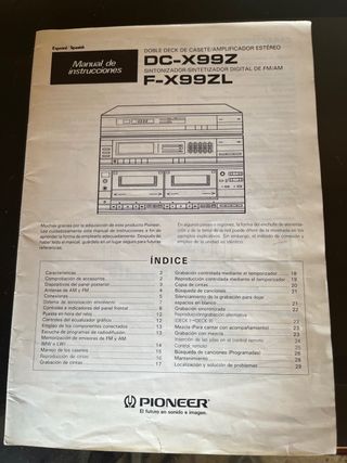Tocadiscos y Stereo Doble Cassette Pioneer