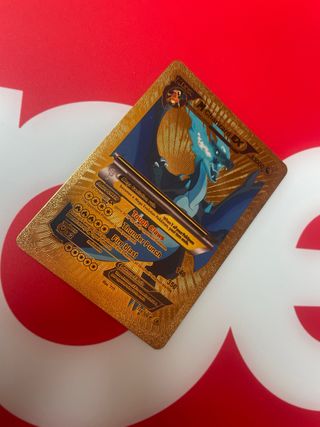 Pack 5 Cartas Pokémon Doradas EX Mega y 1 metalica