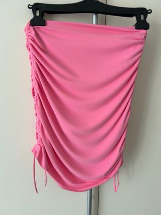 Minigonna rosa Zara taglia M
