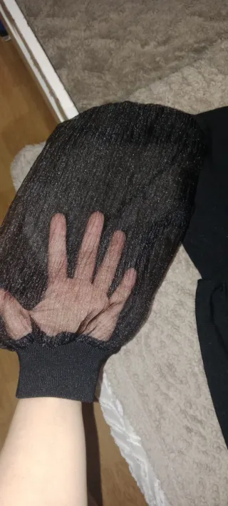 Vestido Zara Negro Manga Transparente