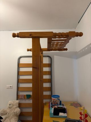 Cama de 90 madera y metal