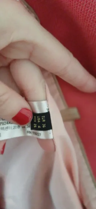 Americana Massimo Dutti Roja Talla S color coral