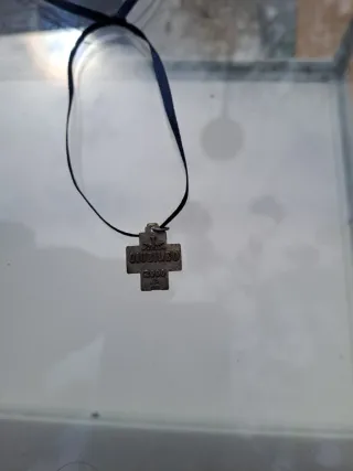 Colgante Cruz Chi Rho Plata