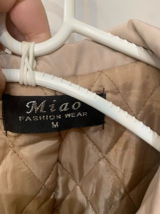 Chaquetón Siao Beige/Marrón Talla M