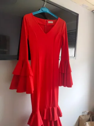 Traje de flamenca volantes