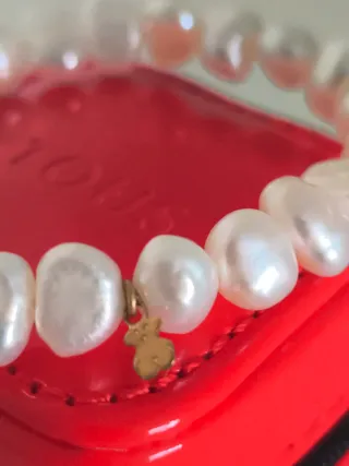 Pulsera Perlas-Oro TOUS