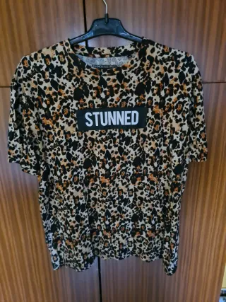 Camiseta Clockhouse Estampado Leopardo